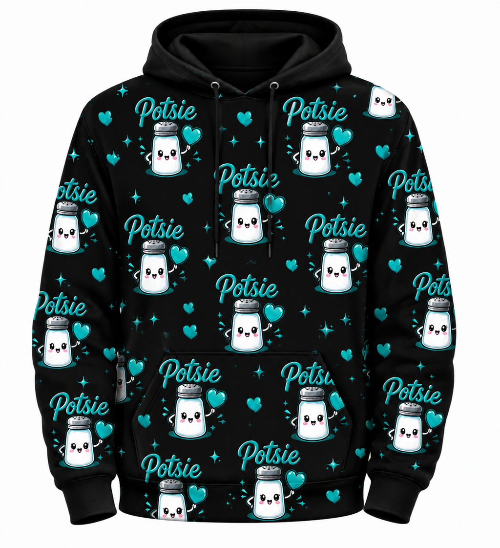 ALL OVER POTSIE PRINT HOODIE