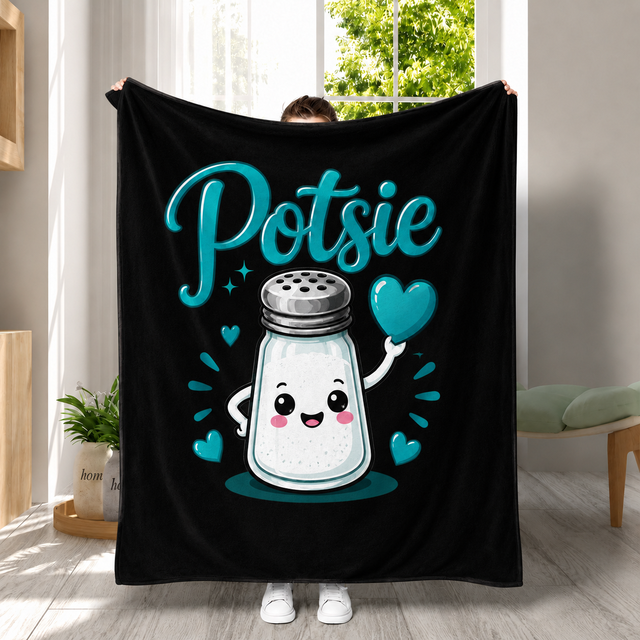 POTSIE PRINT THROW BLANKET