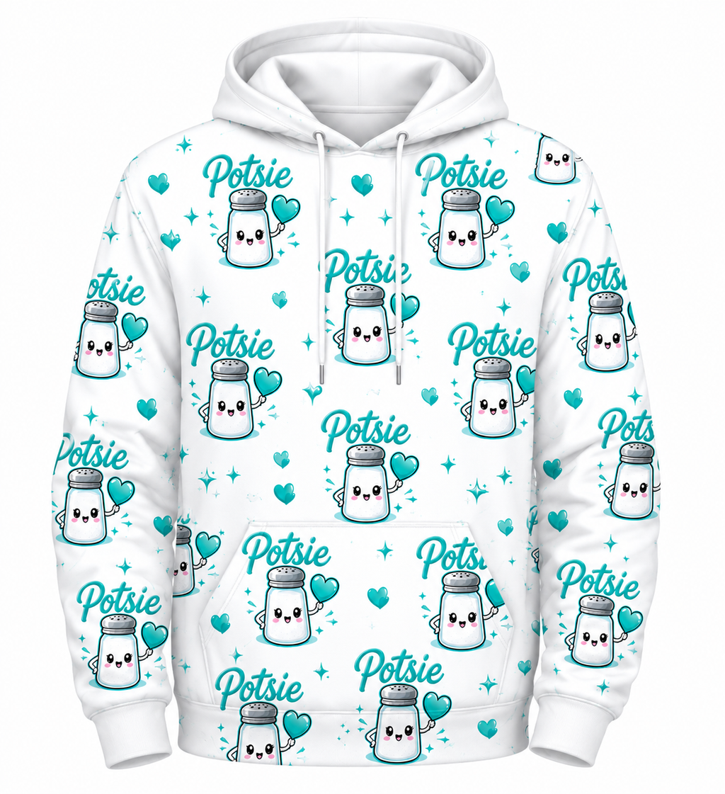 ALL OVER POTSIE PRINT HOODIE