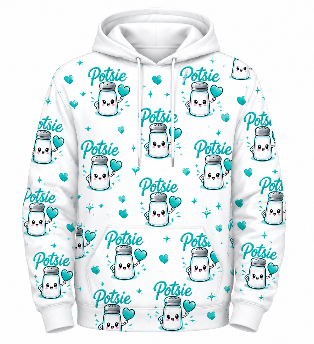 ALL OVER POTSIE PRINT HOODIE