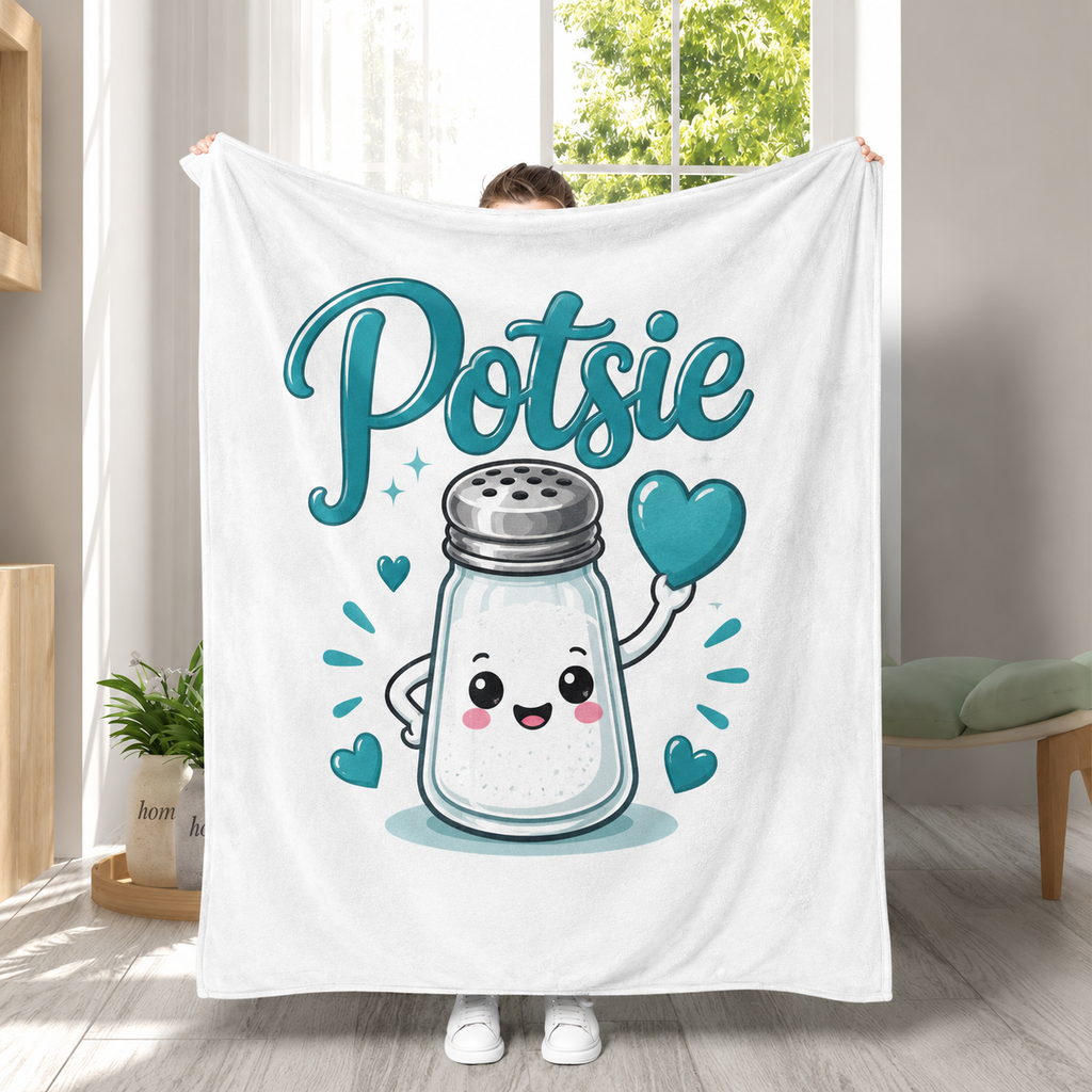 POTSIE PRINT THROW BLANKET